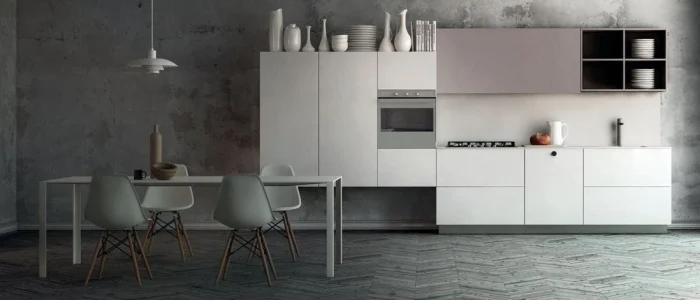 cuisine blanche design del tongo