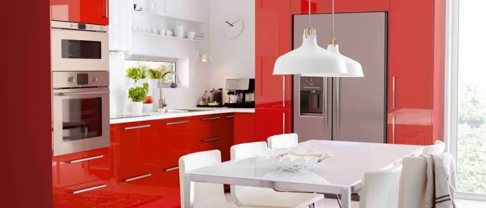 cuisine rouge laque ikea